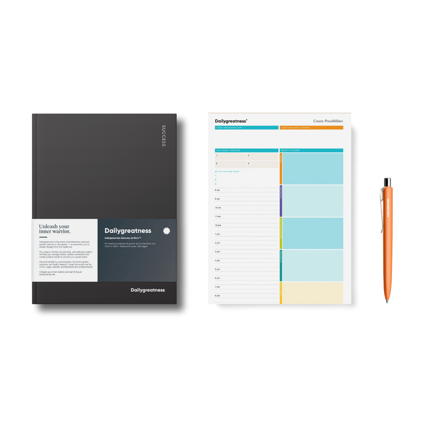 Bundle - Dailygreatness Success At Work, Deskpad, & Pen